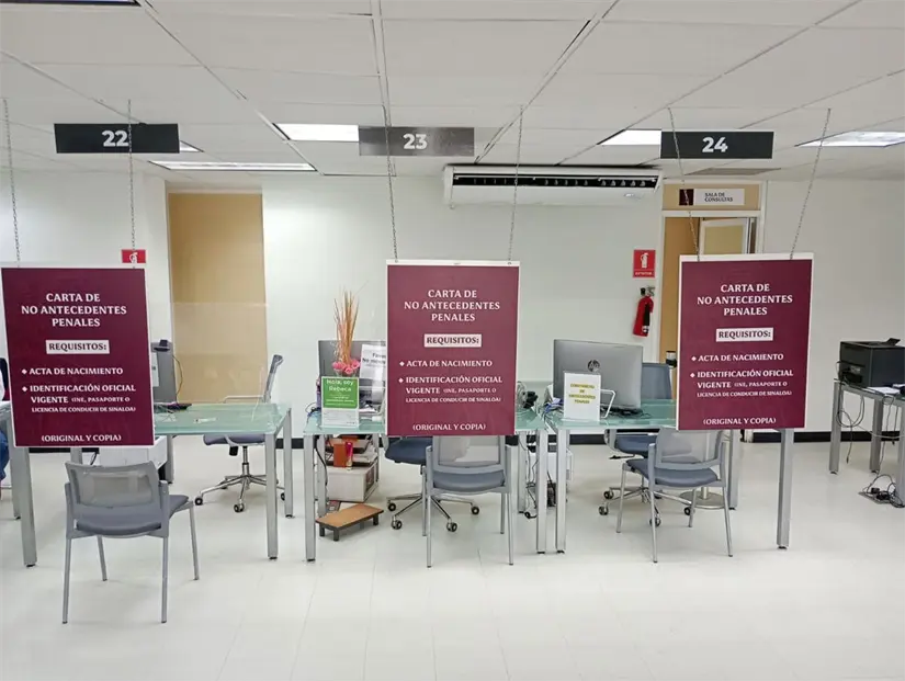 Módulos de atención en la USE Culiacán. Foto: Cortesía.