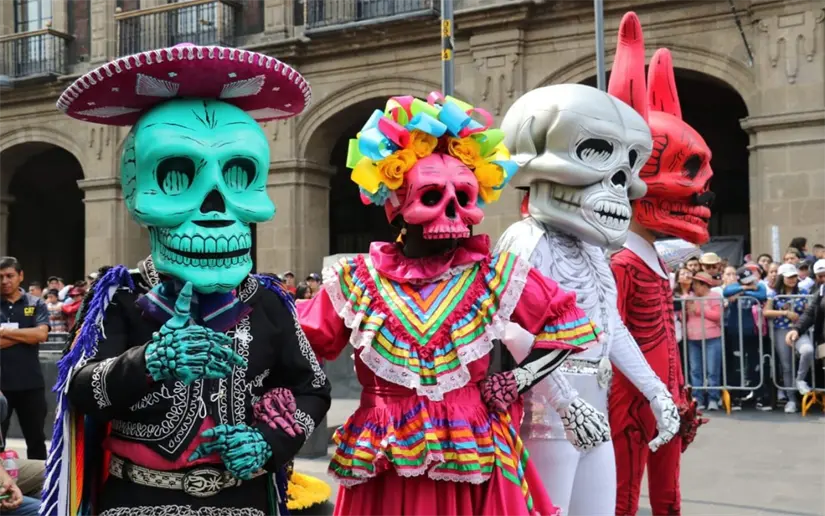 Mega Procesión de Catrinas en CDMX 2025. Foto: Cortesía.