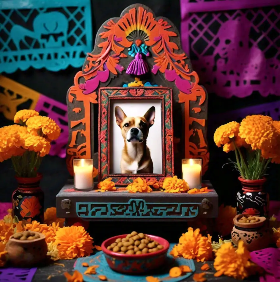 Día de Muertos para mascotas. Foto: cortesía.
