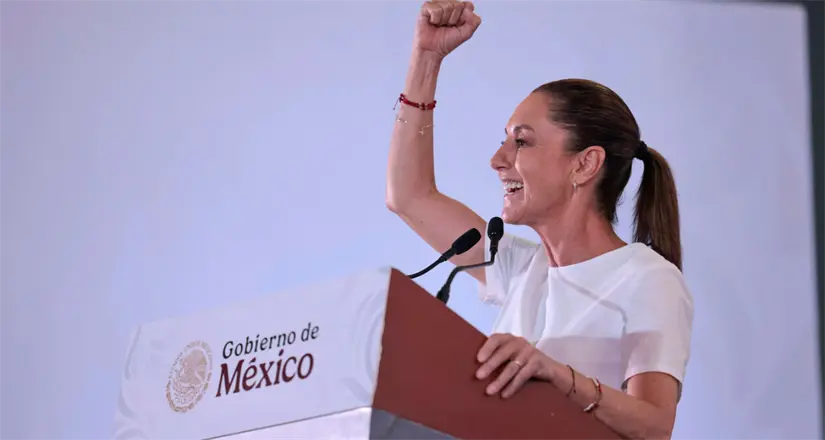 Claudia Sheinbaum, la presidenta de México, es considerada la quinta mujer más poderosa del mundo. Foto: Cortesía