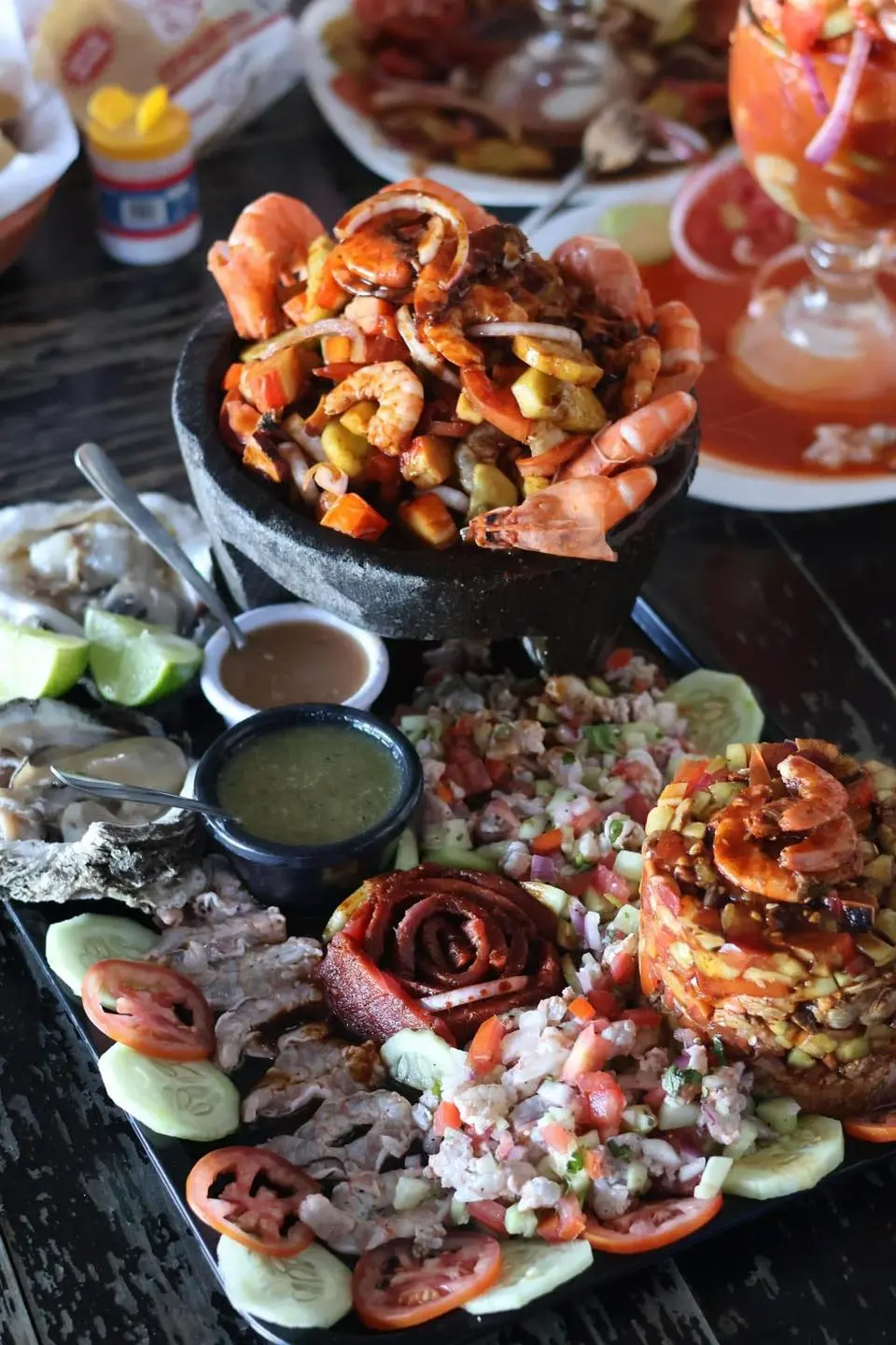Disfruta de los platillos de Mariscos Los Caballos El Original en Tepic. Foto: Facebook Mariscos Los Caballos El Original.