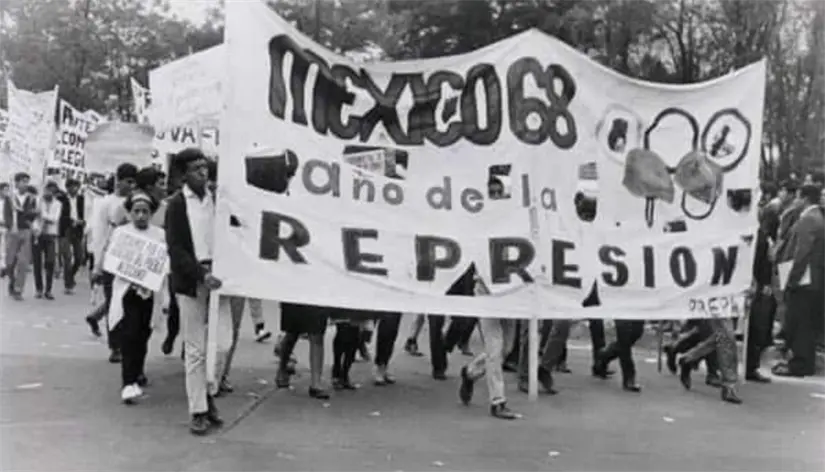 Imágenes del movimiento del 2 de octubre de 1968 en México. Foto: cortesía.