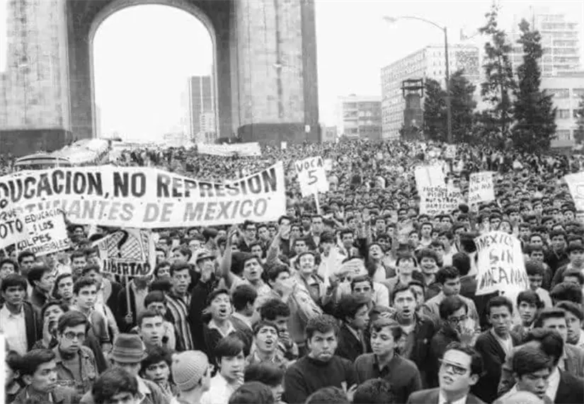 Imágenes del movimiento del 2 de octubre de 1968 en México. Foto: cortesía.