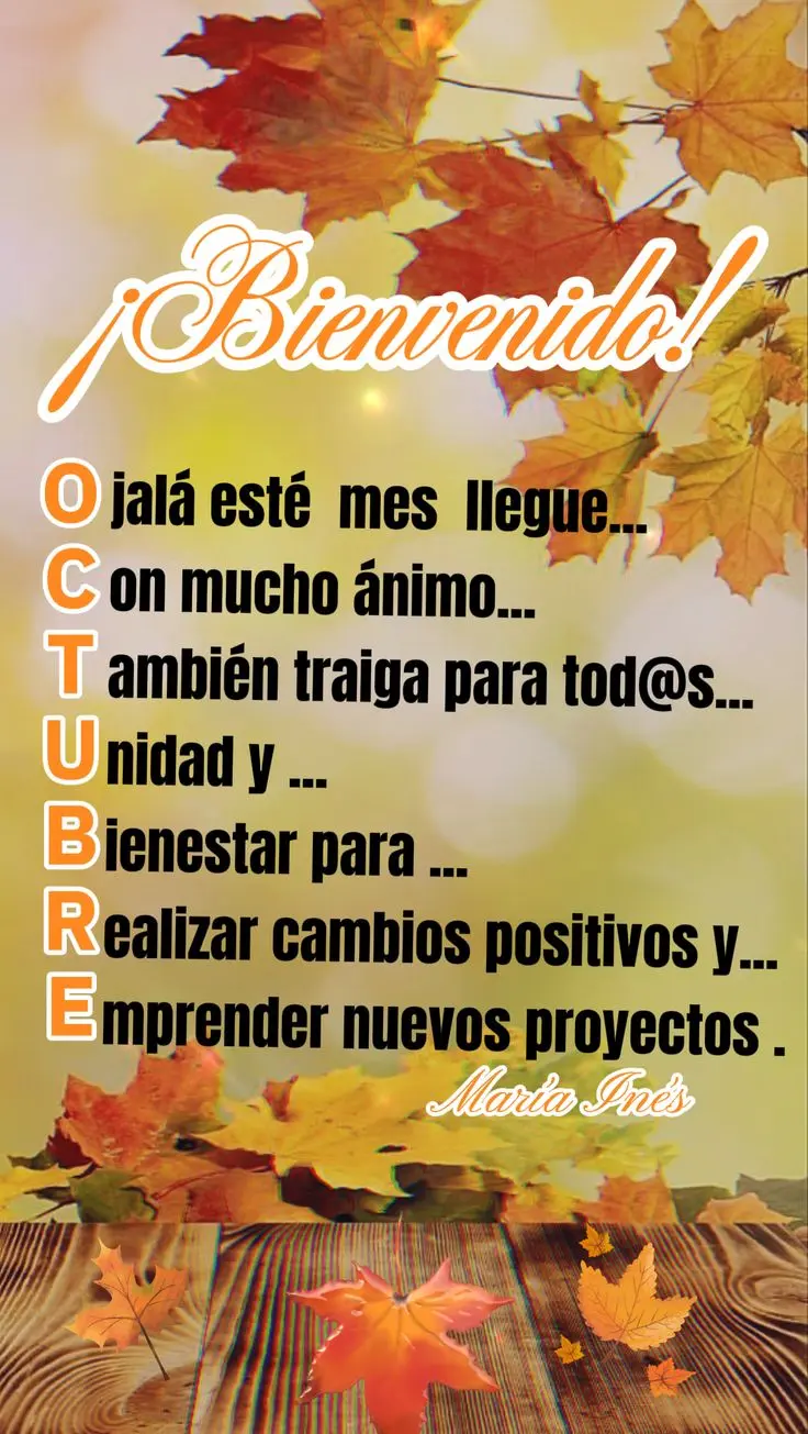 Frases para despedir septiembre y dar bienvenida a octubre. Foto: Pinterest.