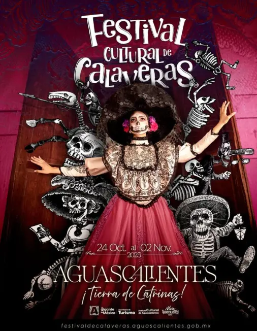 Festival Cultural de Calaveras 2025 en Aguascalientes. Foto: cortesía.