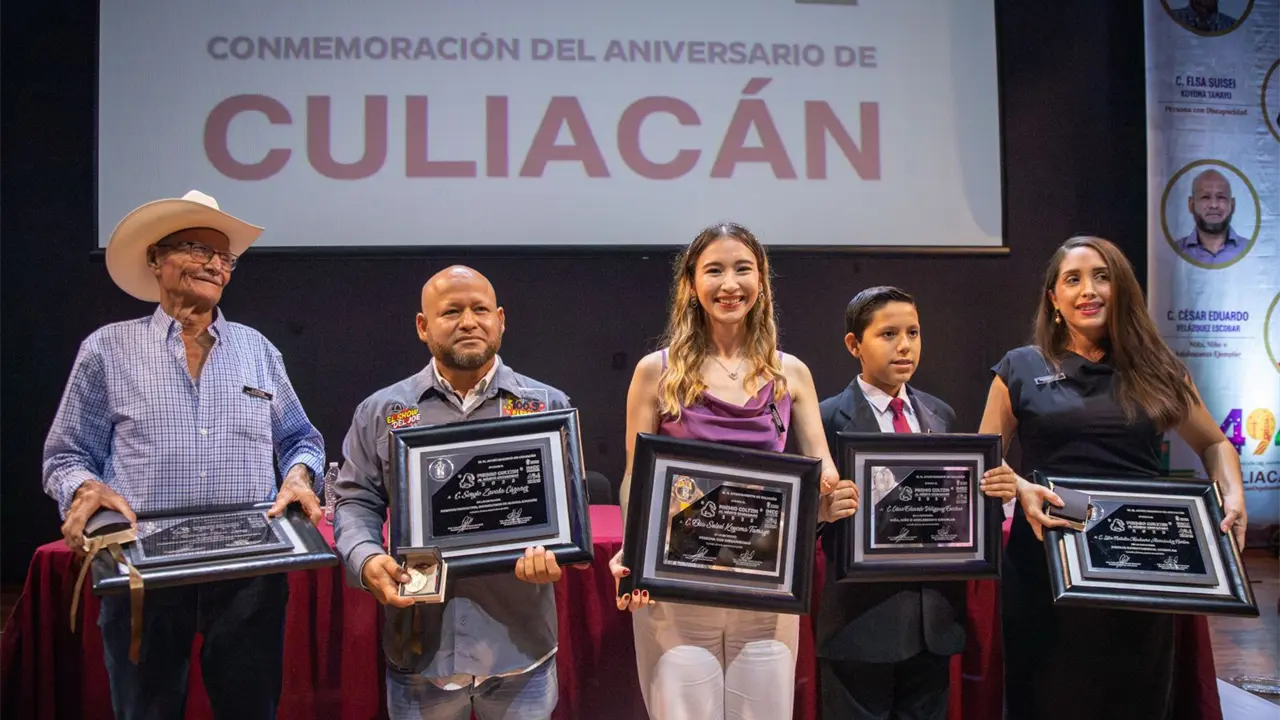 Historias inspiradoras: los galardonados del Premio Coltzin al Mérito Ciudadano 2025. Foto: Ayuntamiento de Culiacán