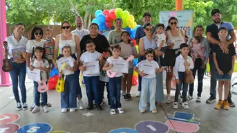 Niños y niñas en la colonia 22 de Diciembre en Culiacán inspiran paz y felicidad con ukelele, cuentos y un arte lleno de magia e ilusión