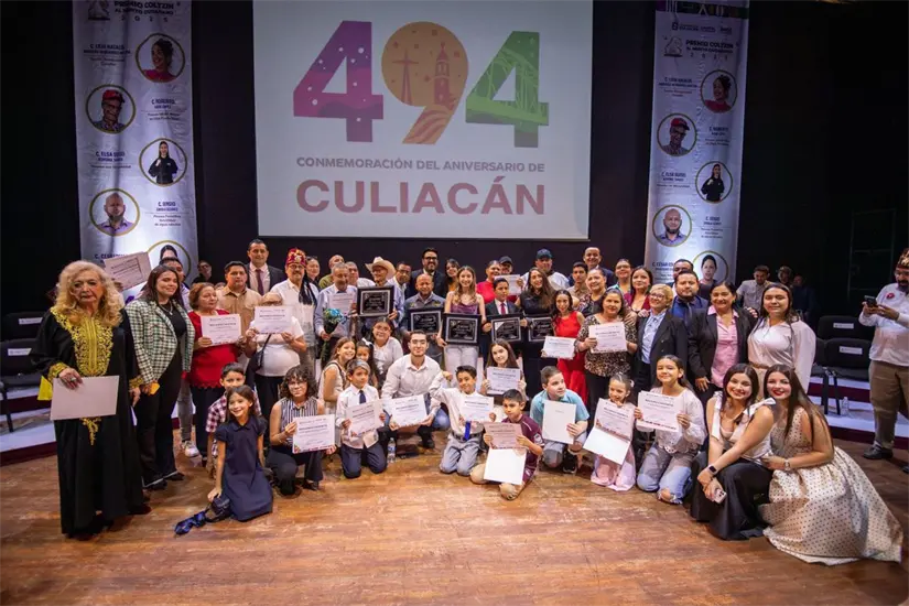 Premio Coltzin 2025 reconoce a ciudadanos ejemplares en Culiacán. Foto: Ayuntamiento de Culiacán