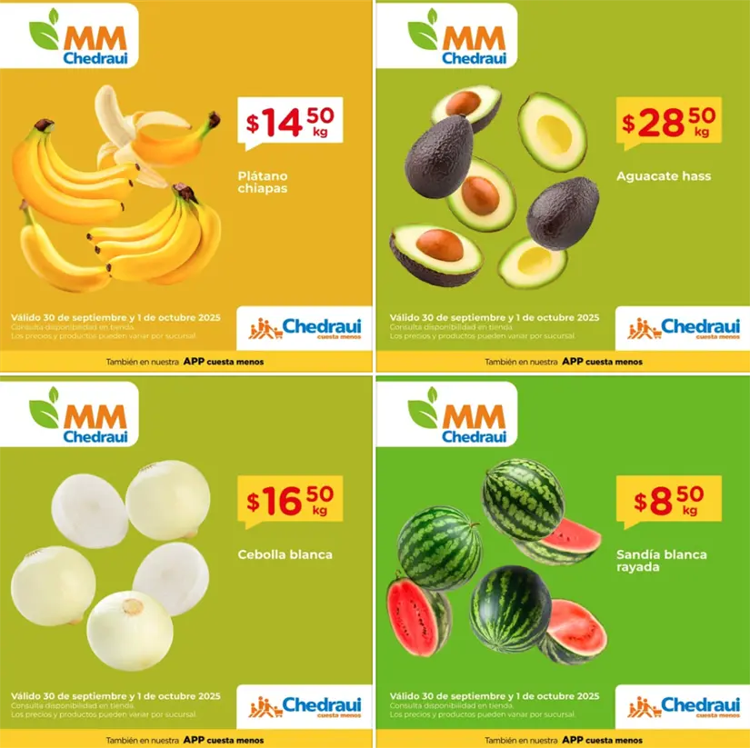 Frutas y verduras del Martimiércoles de Chedraui. Foto: cortesía.