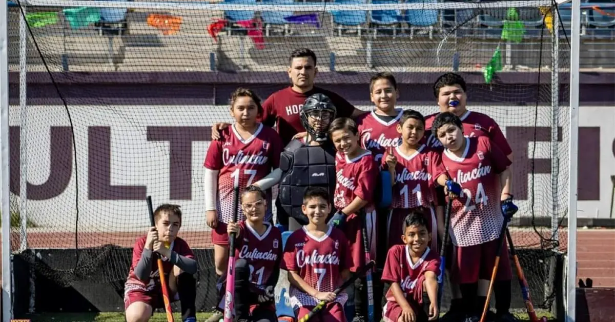 Erick Beltrán impulsa el hockey sobre pasto y valores en niños y niñas de Culiacán