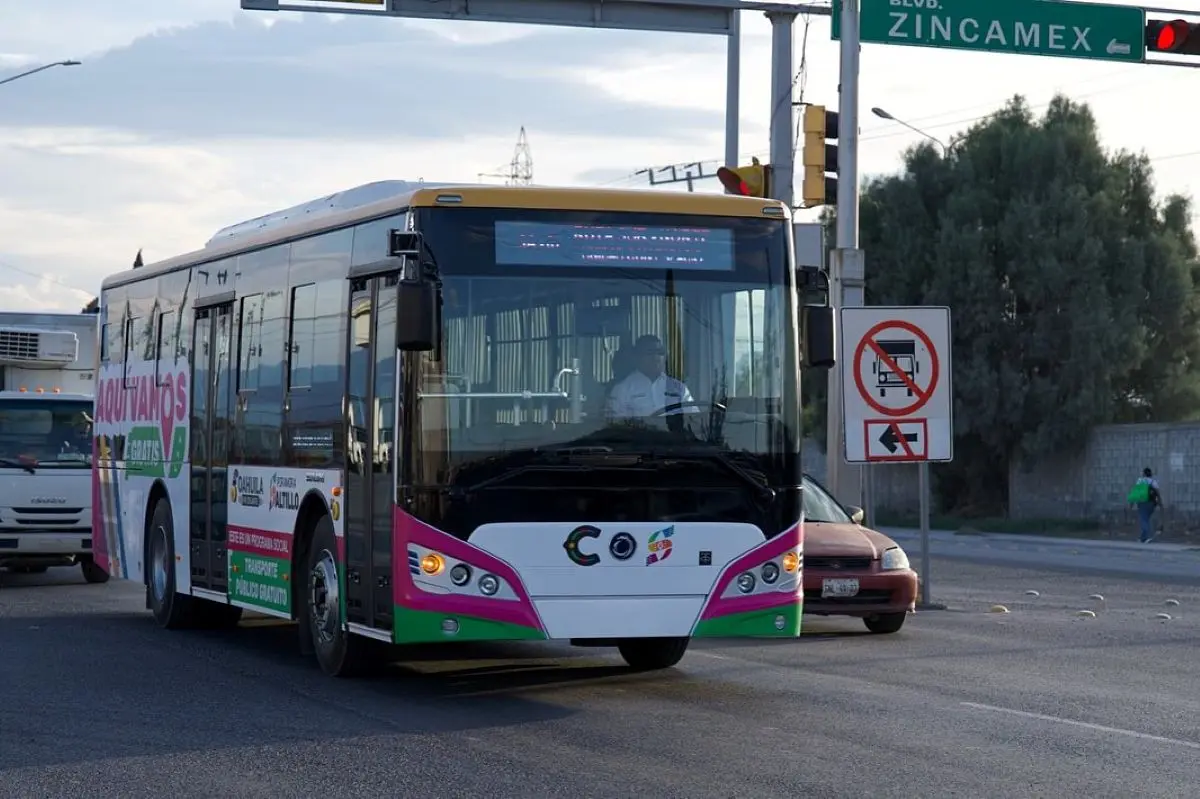 En marcha las rutas troncales del Aquí Vamos Gratis en Saltillo. Foto: Cortesía