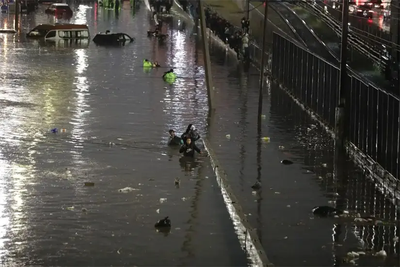 Inundaciones registradas en Iztapalapa, CDMX. Foto: La Jornada