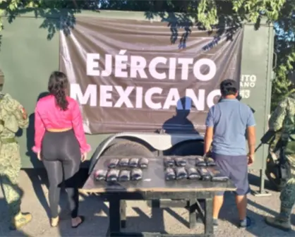 Un hombre y una mujer con presuntas drogas es detenida en filtro militar de Los Mochis