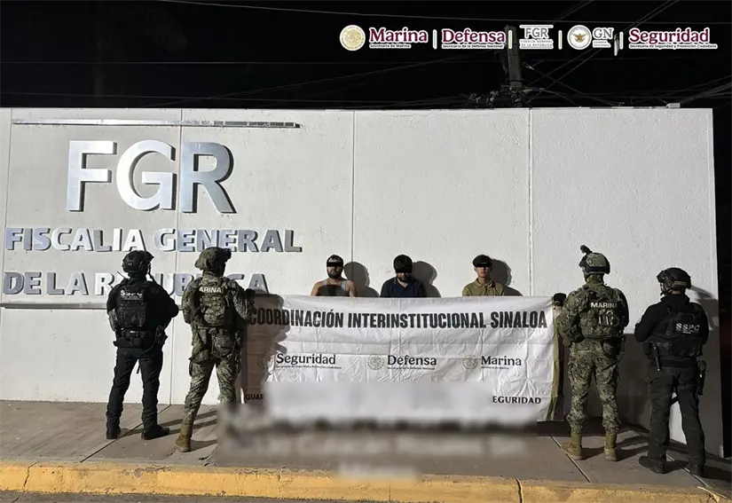 Marina, Sedena y Guardia Nacional repelen agresión en Sinaloa aseguran armas y droga