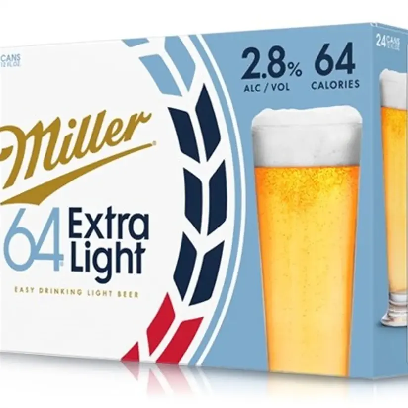La cerveza que tiene menos calorías es la Miller 64. Foto: Cortesía.