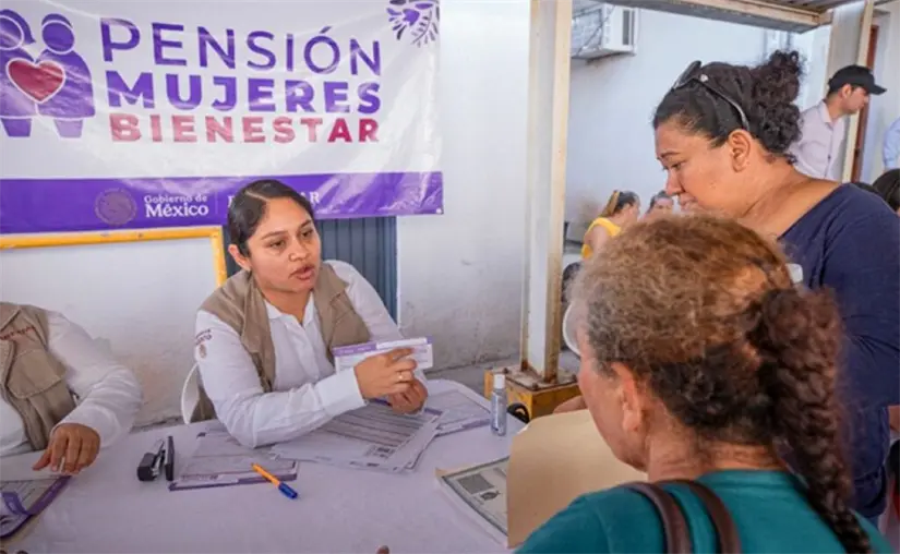 Pensión de Mujeres Bienestar en Baja California. Foto: Cortesía