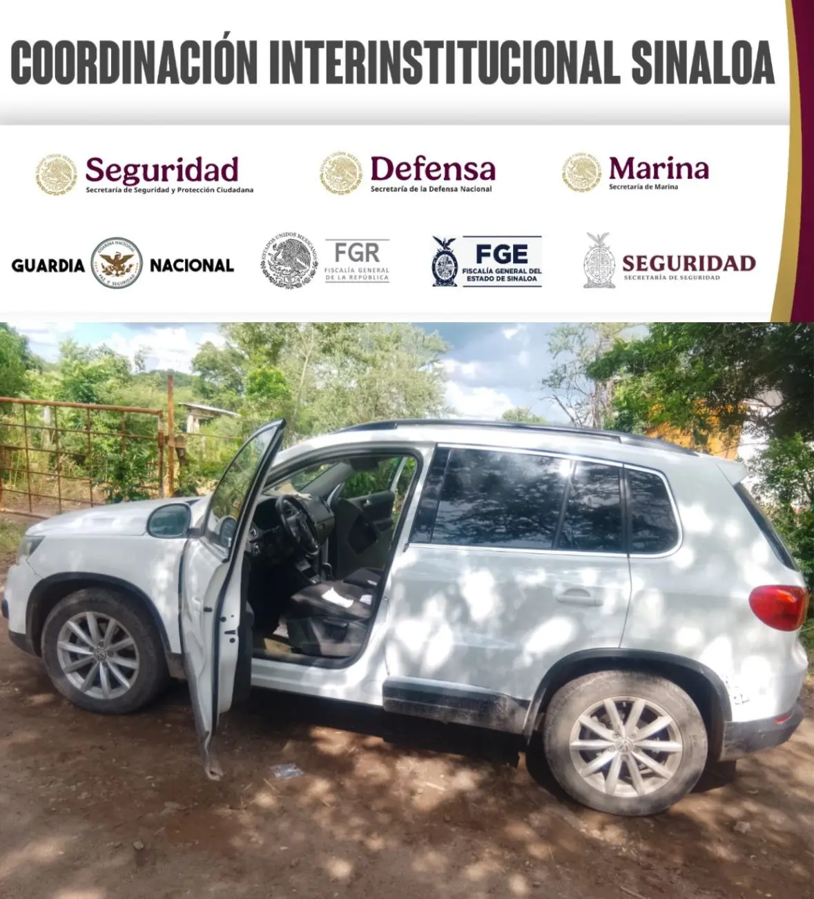 Camioneta Volkswagen recuperada.