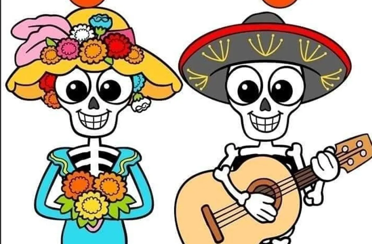 Día de Muertos 2025. Dibujos de catrinas y calaveras.