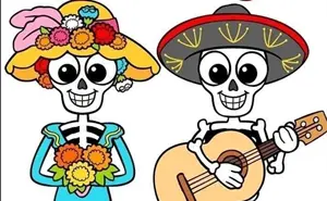 Día de Muertos 2025. Dibujos de catrinas y calaveras
