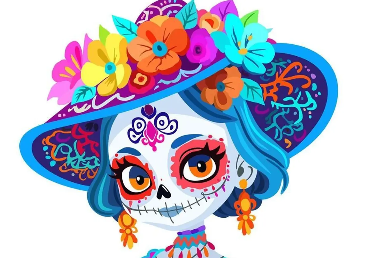12 dibujos para descargar del Día de Muertos.