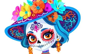 12 dibujos para descargar del Día de Muertos