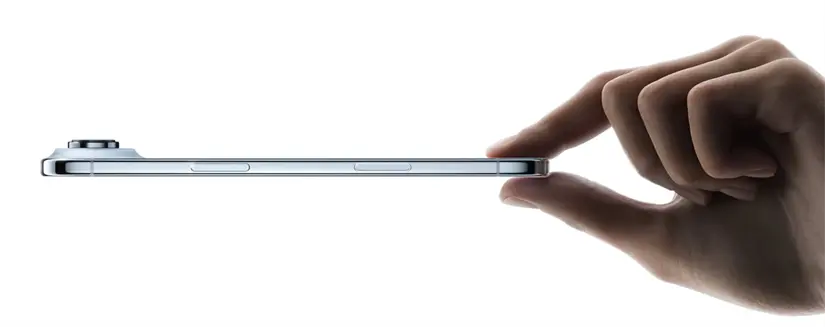 El iPhone 17 Air presume un gran cuerpo ultra ligero. Foto: Apple