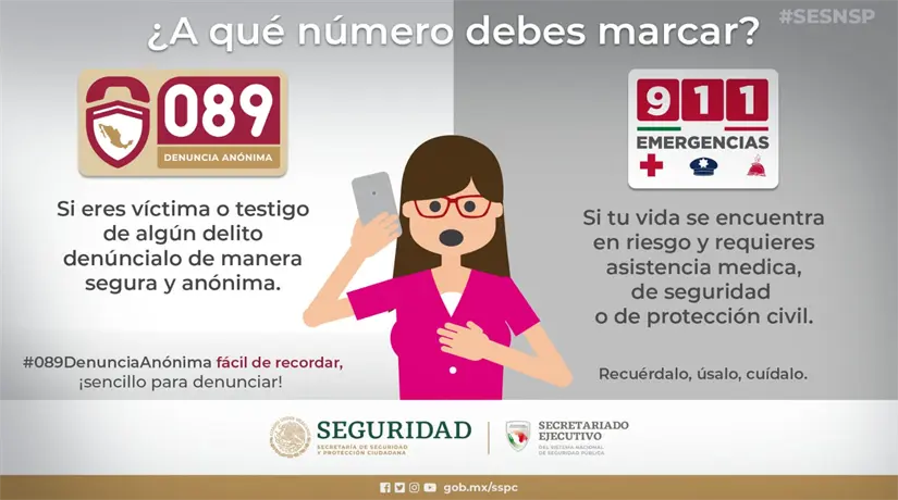 Denunciar es importante para acabar con los delitos. Foto: SSP