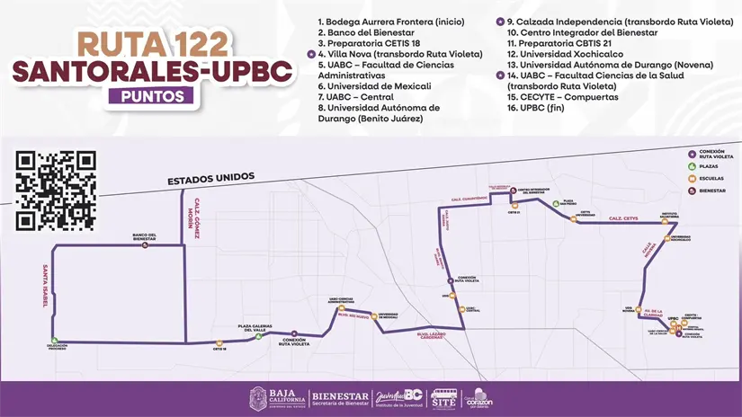 La segunda ruta de Comunder Violeta en Baja California. Foto: Cortesía