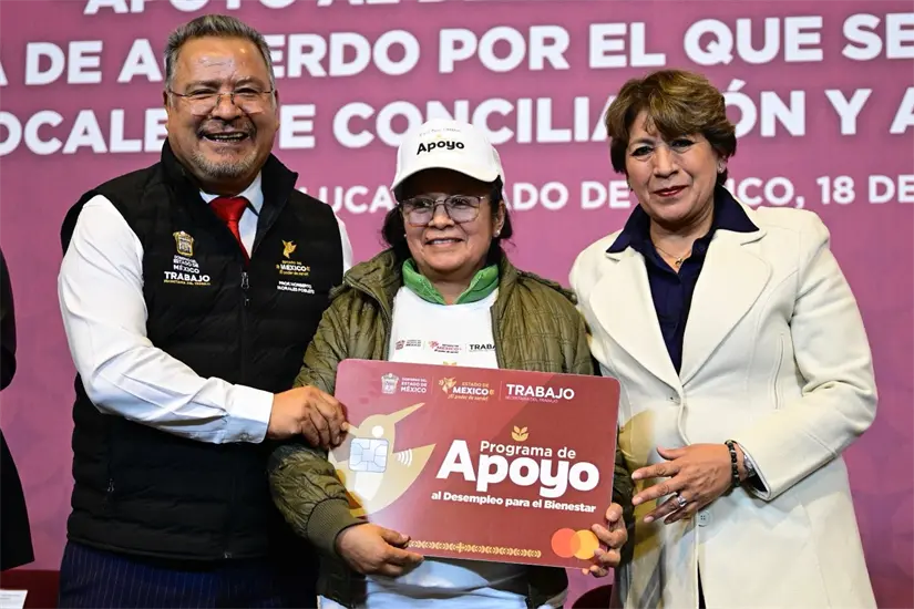 Pagos del Apoyo al Desempleo para el Bienestar del Edomex. Foto; Cortesía
