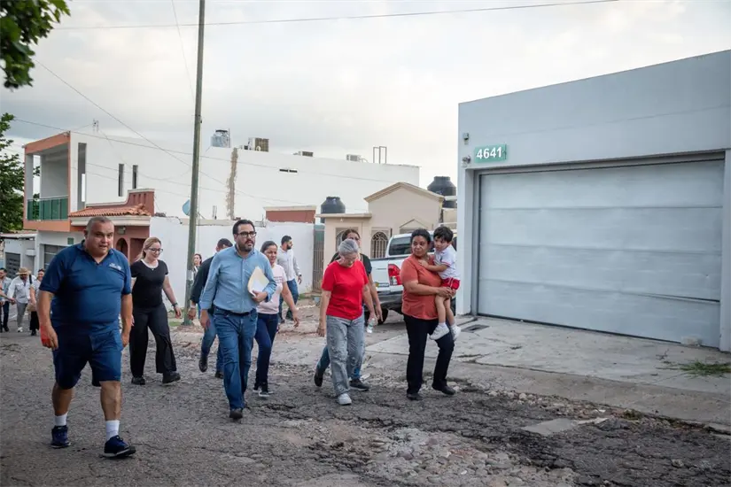 Culiacán avanza con la rehabilitación del Parque Progreso y sus vialidades. Foto: Ayuntamiento de Culiacán 