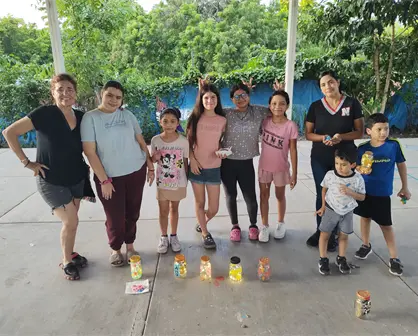 Entre colores, juegos y luz: niños y niñas transforman el parque San Benito, en Culiacán en un espacio de paz