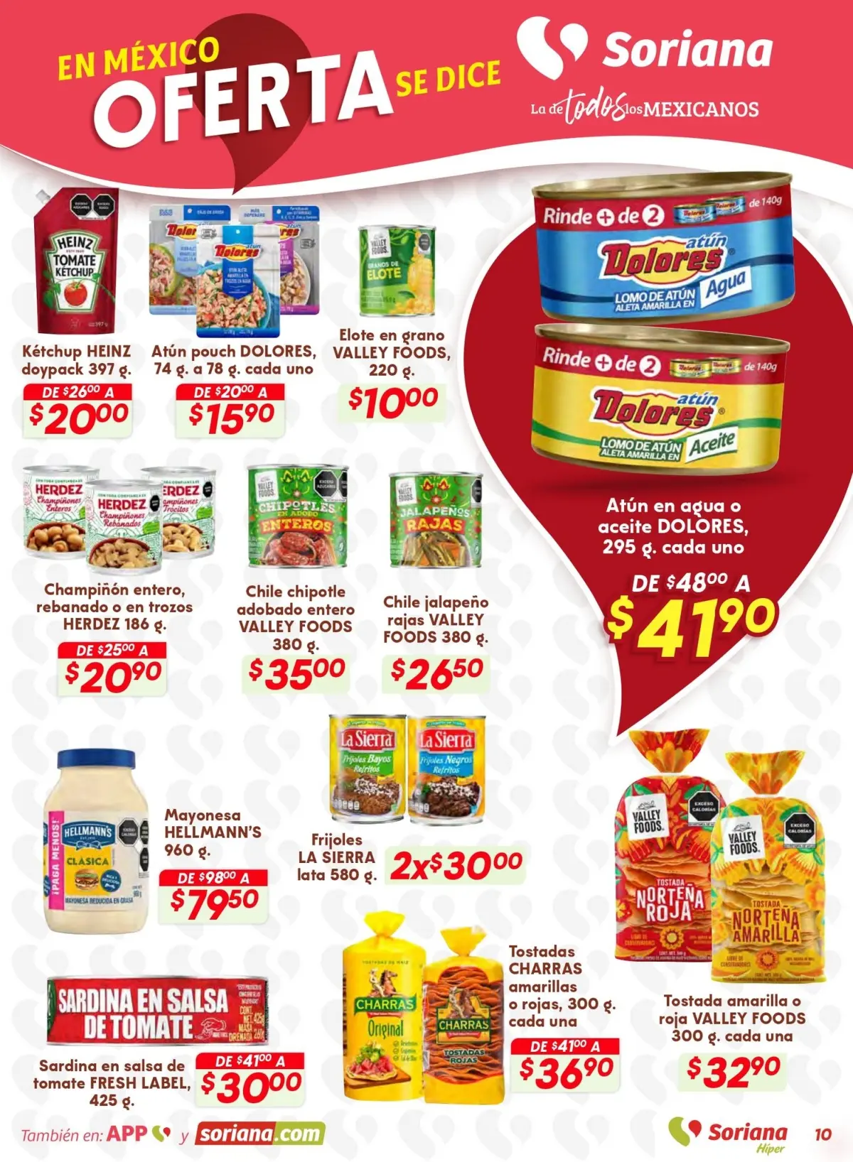 Productos de despensa y más a precios bajos. Imagen: Soriana