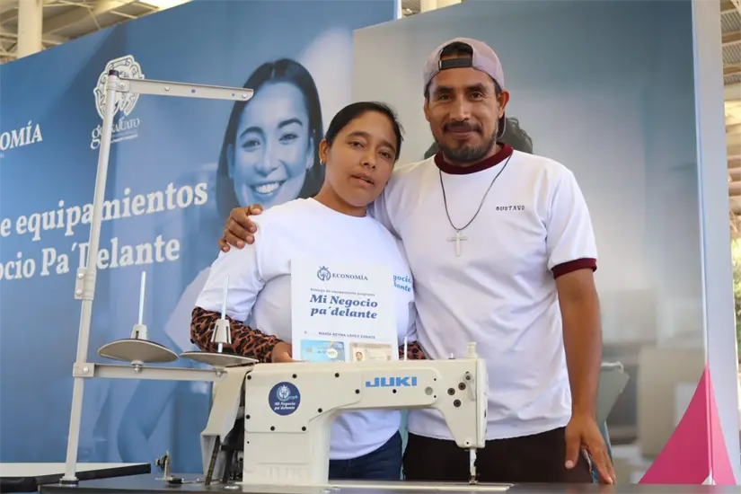 Beneficiados de ‘Mi Negocio pa’delante en Guanajuato. Foto: Cortesía