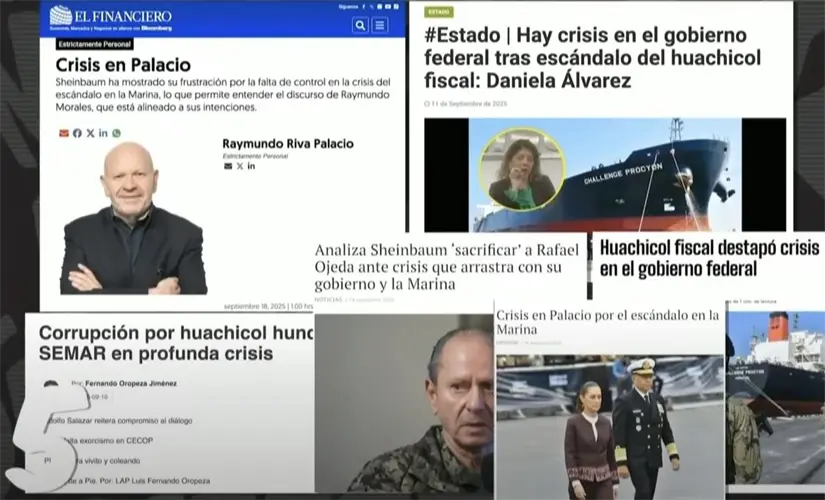 Mentiras sobre crisis por huachicol. Imagen. Mañanera del Pueblo.