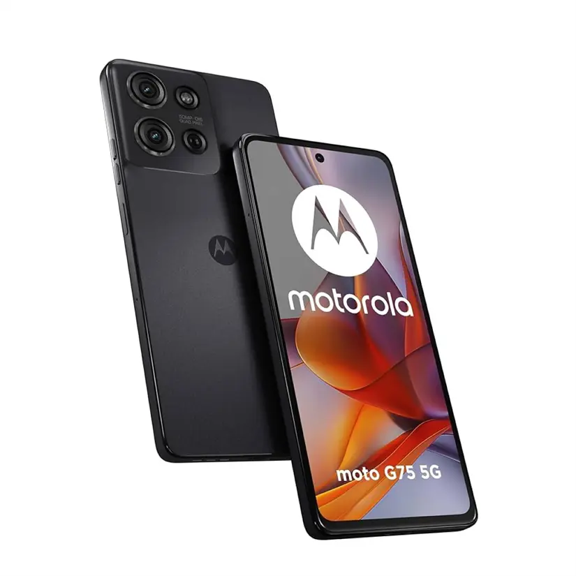 Motorola Moto G75 con batería de 5,200 mAh con carga de 30W. Foto: Cortesía