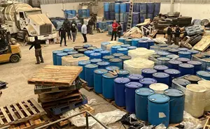 Aseguran laboratorios de drogas sintéticas en Durango: miles de litros de químicos decomisados