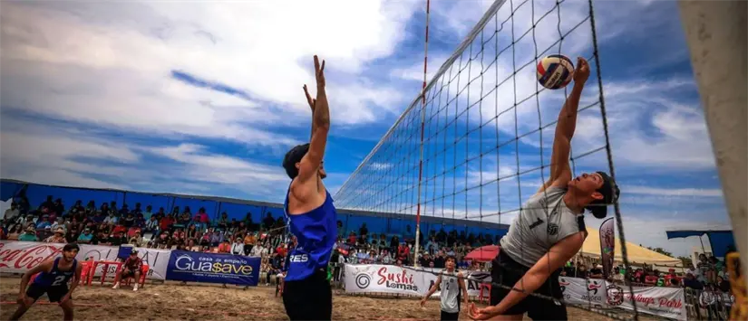 Playa Las Glorias, Guasave, frecuente destino de voleibol de playa y otros encuentros deportivos
