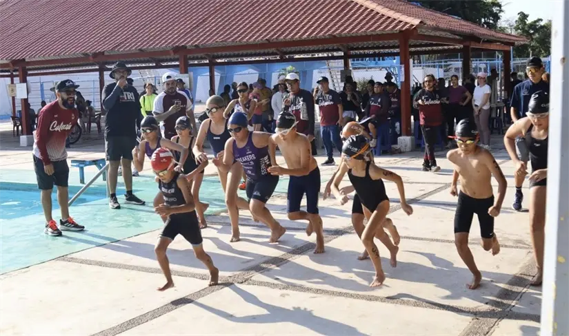 Acuatlón 2025 impulsa a nuevos talentos rumbo a la Olimpiada Conade 2026. Foto: IMDEC