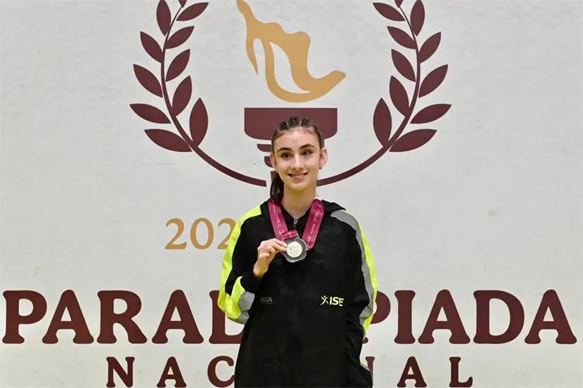María López Arias conquista la plata en 100 m planos femenil, mostrando velocidad, entrega y corazón. Foto: ISDE