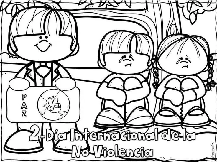 El 2 de octubre se celebra el Día Internacional de la No Violencia. Foto: Pinterest. 