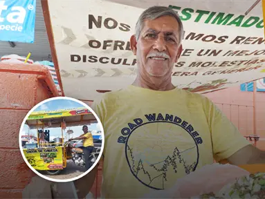 Sabor, esfuerzo y bondad: Don Nacho Quiñonez a bordo de un triciclo enamora paladares con sus tacos de cabeza en Culiacán