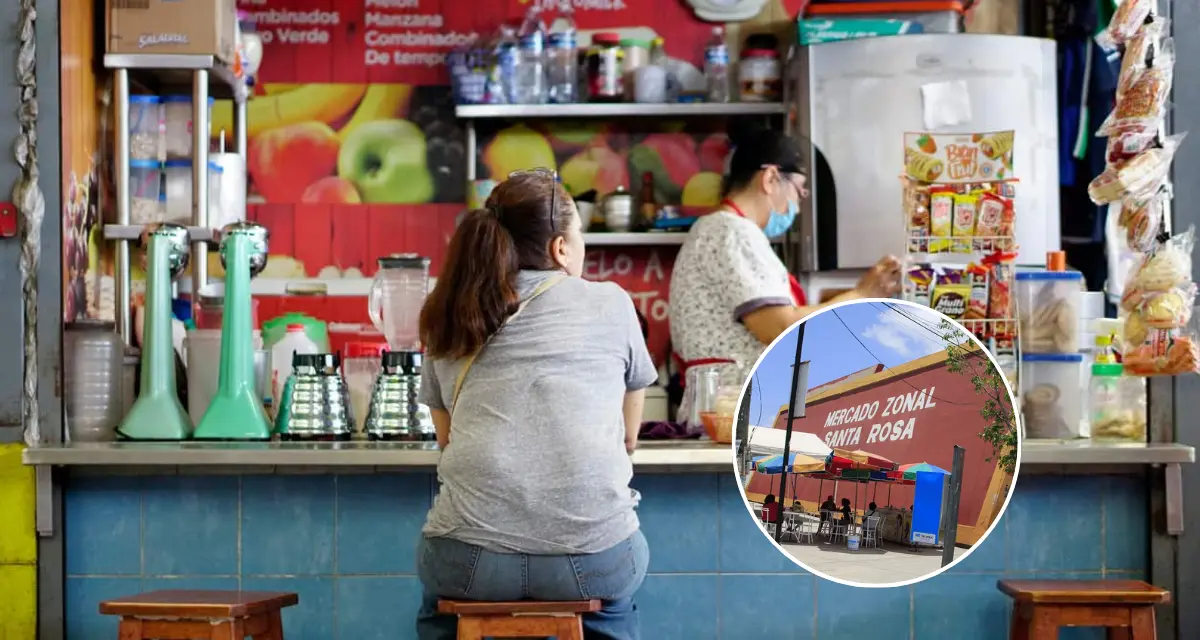 Disfruta de un desayuno tradicional en el Mercado Zonal de Santa Rosa en Oaxaca. Foto: Cortesía.