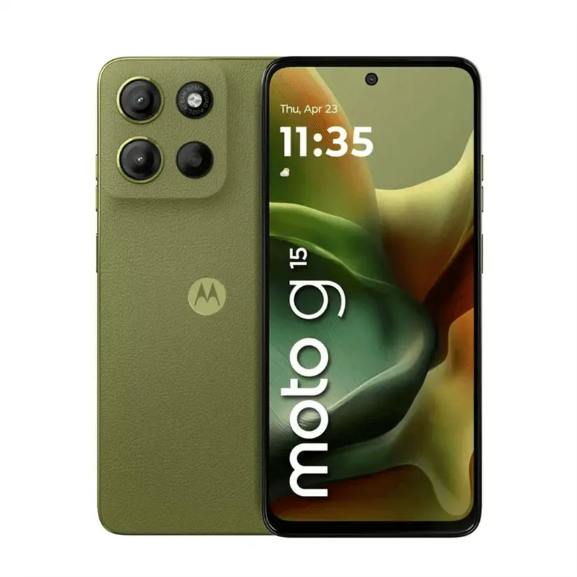 Motorola Moto G15 de los celulares de gama de entrada de Motorola. Foto: Cortesía