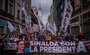 Rocha Moya acompaña a Claudia Sheinbaum en el cierre de su gira nacional “La Transformación Avanza”