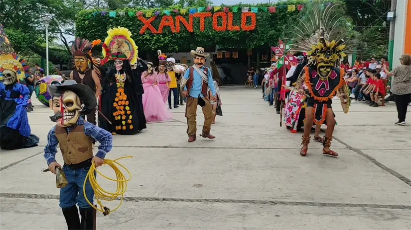 Vive el Xantolo en San Martín Chalchicuautla. Foto: Cortesía.
