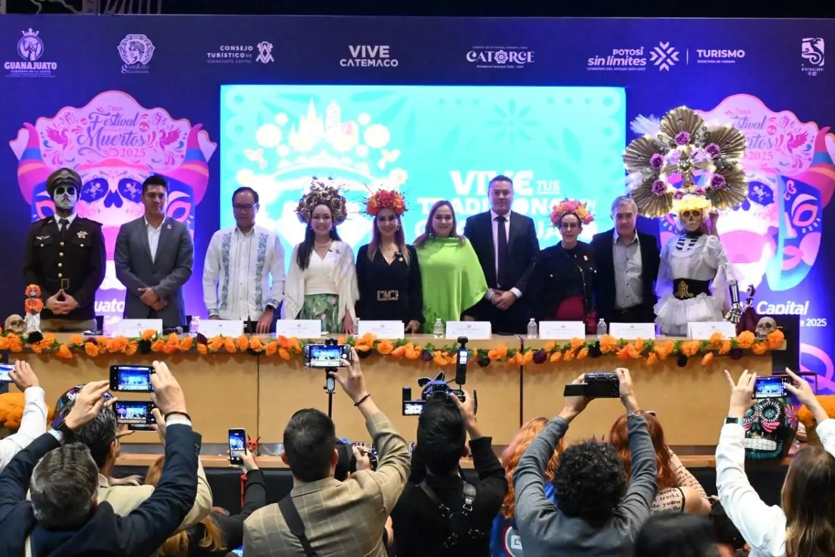 Presentan el Festival del Día de los Muertos 2025 en Guanajuato. Foto: Cortesía