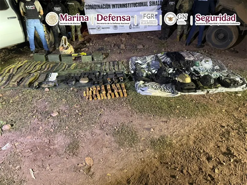 Armamento decomisado a Filiberto 