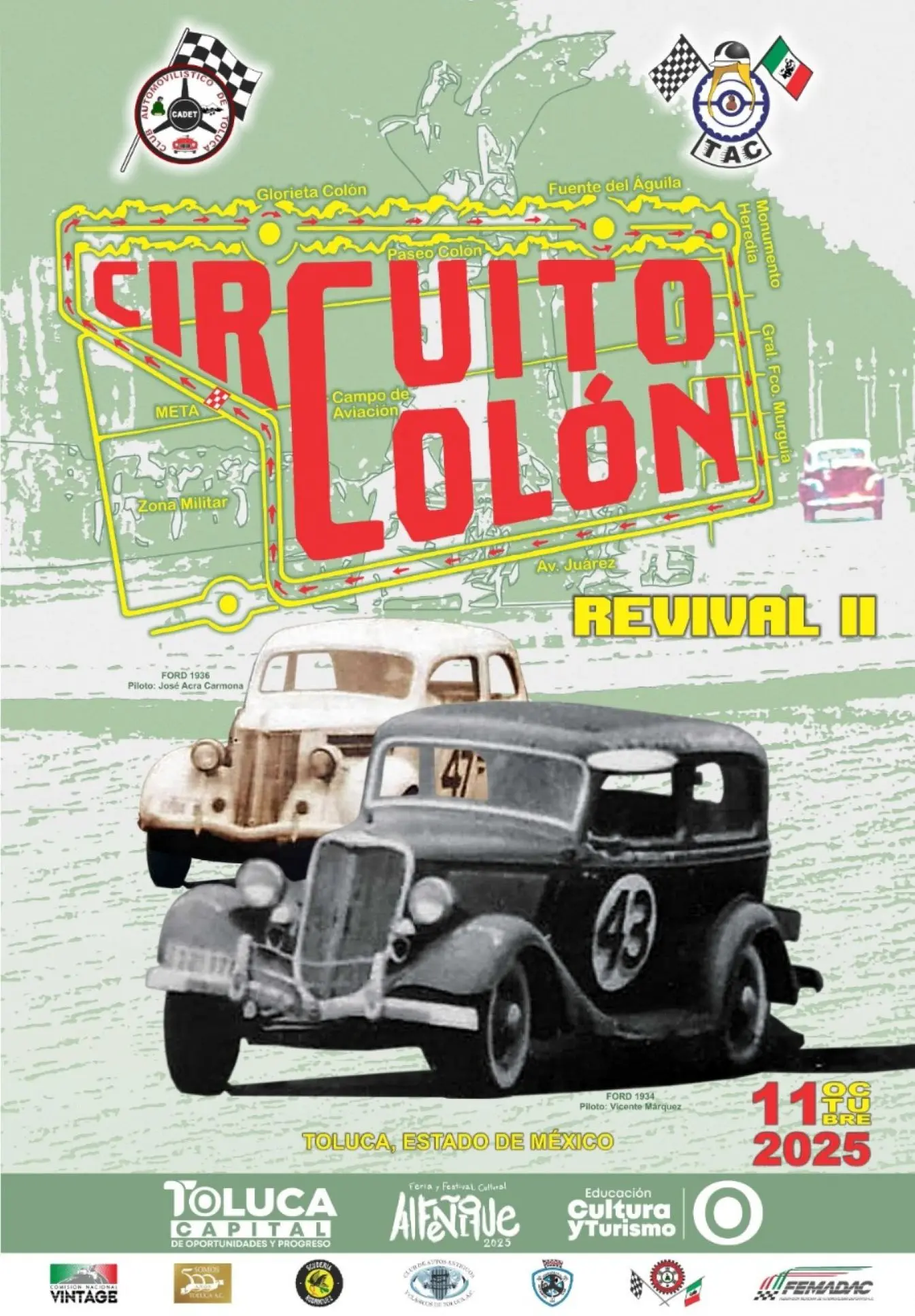 Circuito Colón en Toluca. Foto: Cortesía