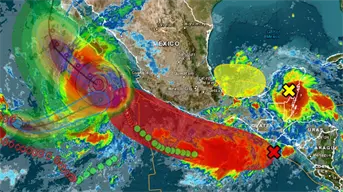 Gobierno de Baja California Sur suspende labores por huracán Priscilla en Los Cabos