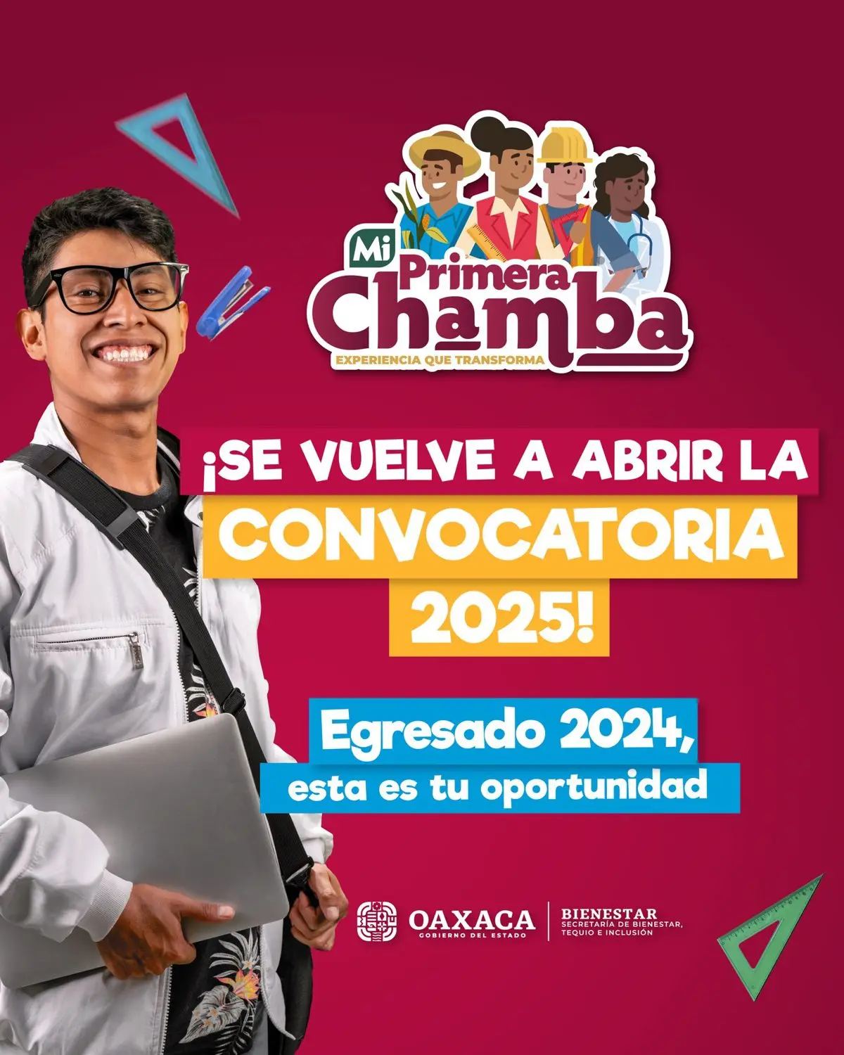 Accede al programa Mi Primera Chamba Oaxaca. Foto: Cortesía.